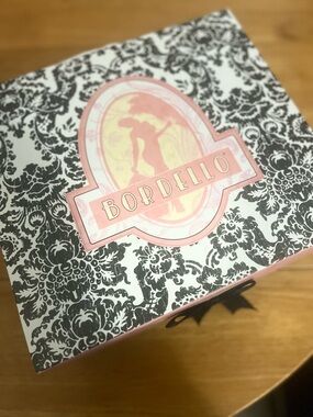 Bordello Gorgeous Black Velvet Peep Toe Platform Heels Satin Laces NEW Women 6